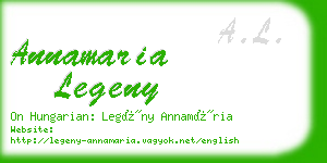 annamaria legeny business card